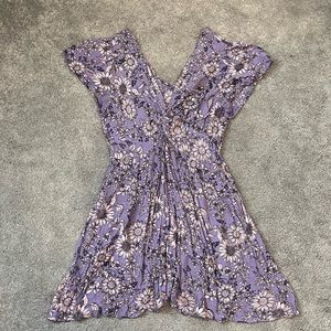 Purple and pale pink sun dress